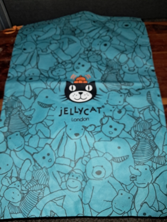 Jellycat Other - Jellycat London Drawstring Toy Bag - Teal with Black Print